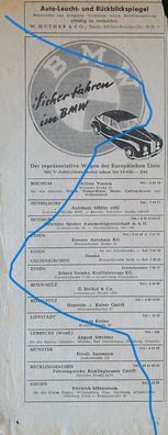 Originale alte Reklame Werbung BMW v. 1956 (7)