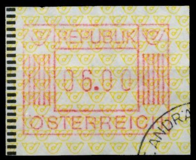 Österreich Automatenmarken Nr ATM 1-6S gestempelt X81CFF6