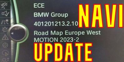 BMW Navigation Kartenaktualisierung Update Road Map Europa West MOTION 2023-2 mit FSC