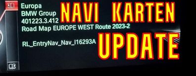 BMW Navigation Kartenaktualisierung Update Road Map Europa West ROUTE 2023-2 mit FSC