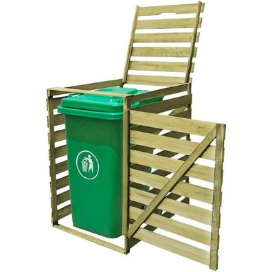 Mülltonnenbox Müllbox für 1 Tonne 240 L Imprägniertes Holz