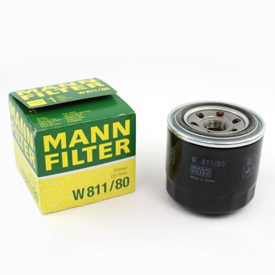 Mann Filter Ölfilter W811/80 für Hyndai Mazda KIA Smart