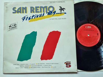 Various - San Remo Festival '89 Vinyl LP Holland