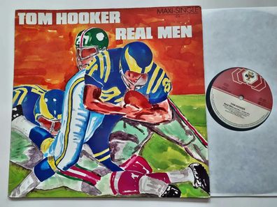 Tom Hooker - Real Men 12'' Vinyl Maxi Germany ITALO DISCO