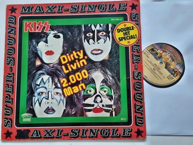 Kiss - Dirty Livin' / 2.000 Man 12'' Vinyl Maxi Germany