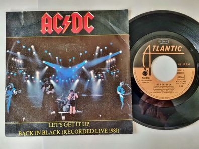 AC/ DC - Let's get it up/ Back in black 7'' Vinyl Germany