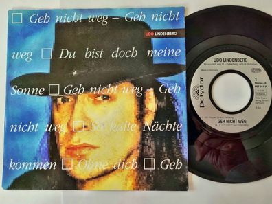 Udo Lindenberg - Geh nicht weg 7'' Vinyl Germany