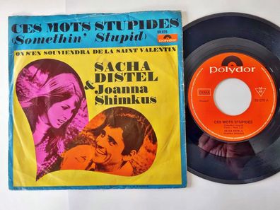 Sacha Distel & Joanna Shimkus - Ces mots stupides 7''/ CV Nancy + Frank Sinatra