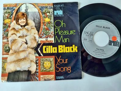 Cilla Black - Oh pleasure man/ Your song 7'' Vinyl Germany/ CV Elton John