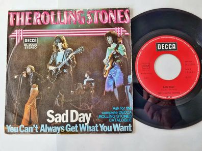 Rolling Stones - Sad day/ You can't always get what you want 7'' Vinyl Germany