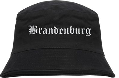 Brandenburg Fischerhut - Altdeutsch - bestickt - Bucket Hat Anglerhut Hut