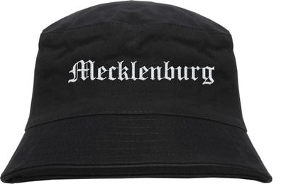 Mecklenburg Fischerhut - Altdeutsch - bestickt - Bucket Hat Anglerhut Hut