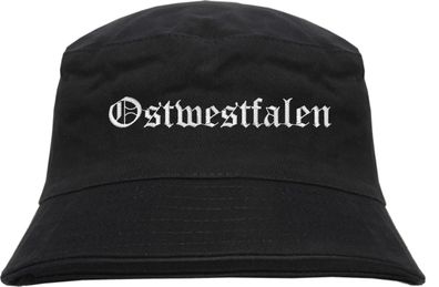Ostwestfalen Fischerhut - Altdeutsch - bestickt - Bucket Hat Anglerhut Hut