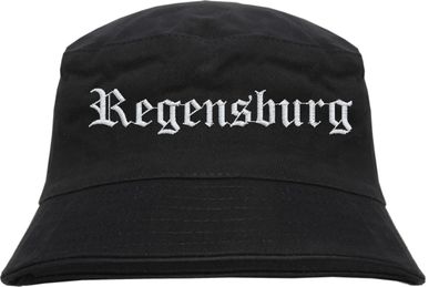 Regensburg Fischerhut - Altdeutsch - bestickt - Bucket Hat Anglerhut Hut