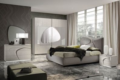 Schlafzimmer Melodi in grau creme