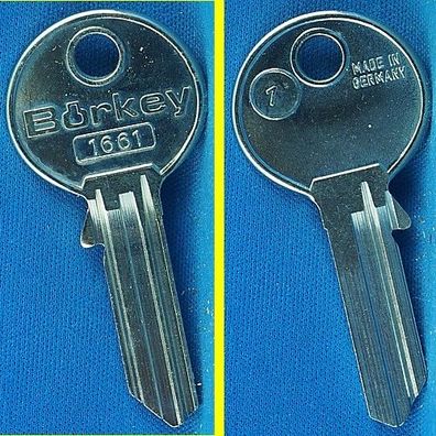 Schlüsselrohling Börkey 1661 Profil 1 für verschiedene BAB Profilzylinder