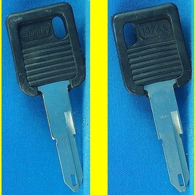 Schlüsselrohling Börkey 1374 L mit Kunstoffkopf PS90 für Neiman / Peugeot, Renault