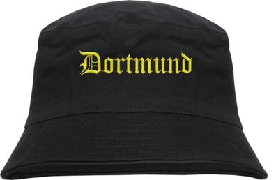 Dortmund Fischerhut - Bucket Hat - Gelb bestickt -