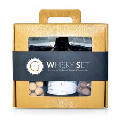 WHISKY SET ? großer Single Malt Whisky, 2 Whisky Gläser, von Genial Geniessen