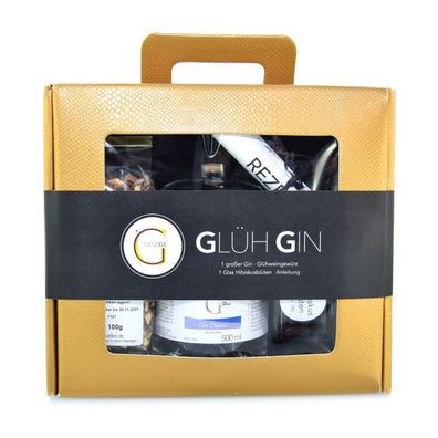 Glüh-Gin Geschenkset im Goldkoffer, von Genial Geniessen