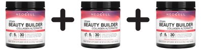 3 x Vegan Beauty Builder Collagen Alternative, Hibiscus - 240g