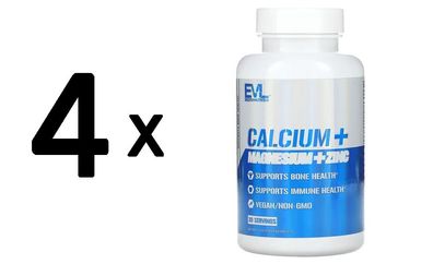4 x Calcium Magnesium Zinc - 60 tabs