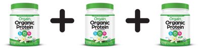 3 x Organic Protein, Vanilla Bean - 462g