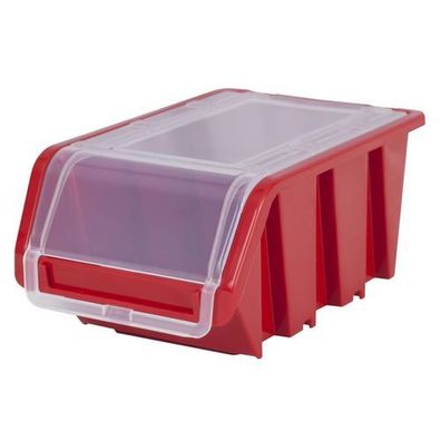 Stapelbox mit Deckel Box Sortierbox Rot NPKL10 16x23x12