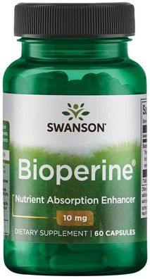 Bioperine Nutrient Absorption Enhancer, 10mg - 60 caps