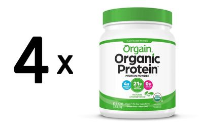 4 x Organic Protein, Natural Unsweetened - 720g