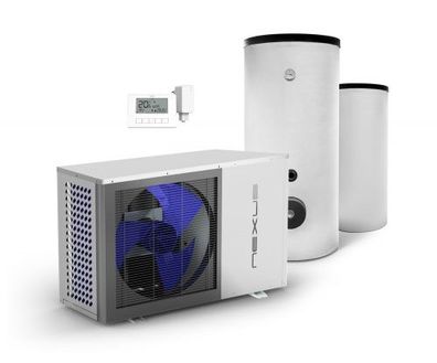 Luft Wasser Wärmepumpe Nexus 13kW EVI Monoblock Komplettpaket Wärmepumpenheizung