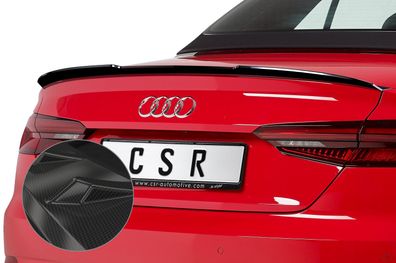 CSR Heckflügel mit ABE für Audi A5 F5 Cabrio 2016- CSR-HF628-C Carbon Look glänzen
