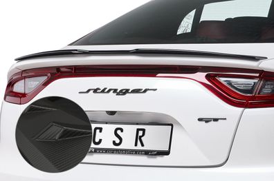 CSR Heckflügel mit ABE für Kia Stinger GT 2017- CSR-HF660-M Carbon Look matt