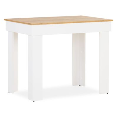 Esstisch Esszimmertisch Weiß 90x60 cm Holztisch Küchentisch Holz Eiche Tisch Massi...