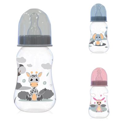 Baby Care Babyflasche Easy Grip 125 ml Silikonsauger Größe 0 + , Deckel, ab Geburt