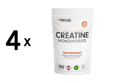 4 x ProFuel Creatine Monohydrate (500g) Unflavoured