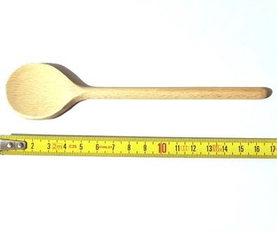 Kochlöffel aus Holz mit runder Schale, 16 cm lang, Kinderkochlöffel