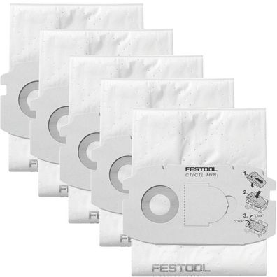 Festool Selfclean Filtersack SC FIS-CT MINI/5 Filterbeutel 5x CTL MINI 498410