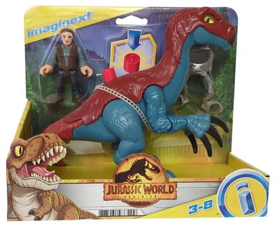 Mattel GVV63 Jurassic World Dominion Imaginext Angriff Therizinosaurus Dinosauri