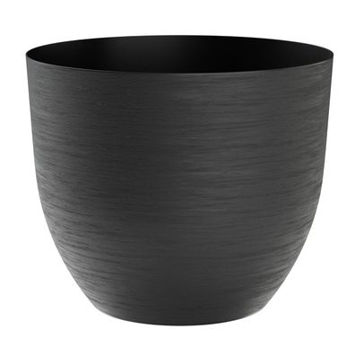 TeraPlast™ Pflanzgefäße OVER Black schwarz rund 38 cm - Kunststoff