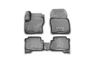 Gummimatten für FORD Kuga II DM2 2 2012-2019 3D Passform Fußmatten mit Rand