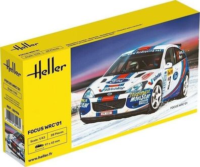 Heller Ford Focus WRC `01 in 1:43 1000801960 Bausatz 80196