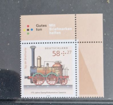 BRD - MiNr. 3027 - Tag der Briefmarke: 175 Jahre Dampflokomotive „Saxonia“