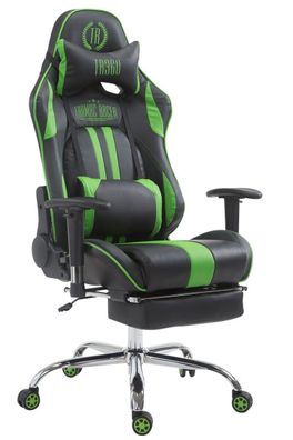 Bürostuhl grün/ schwarz 150 kg belastbar Drehstuhl Chefsessel Gamer Zocker Gaming