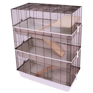 Mäuse- und Hamsterkäfig CARLOS SKY mit 3 Etagen und 7 mm Verdrahtung 98 x 52 x 129 cm