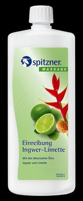 Spitzner Einreibung Ingwer-Limette 1 Liter