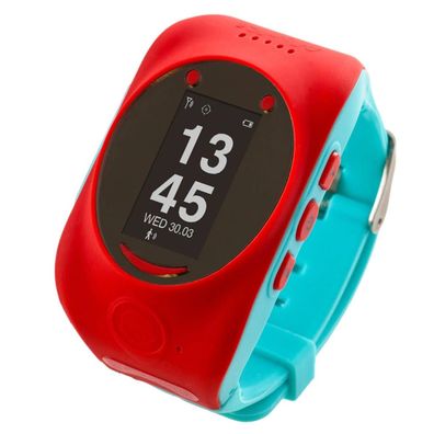 MyKi Watch Kinder 2G Smartwatch Rot Blau GPS Echtzeit Ortung SOS Tracker Sehr Gut