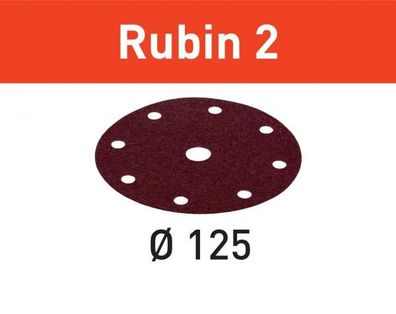 Festool Schleifscheiben RUBIN 2 STF D125/8 P180 RU2/50 Nr. 499099
