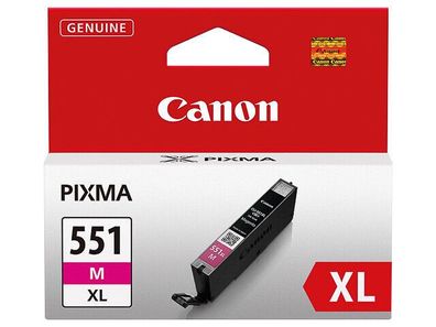 CANON CLI-551-MXL, PIXMA IP7250 MX925 MG6350 (551XL) magenta 11ml Original Neu !