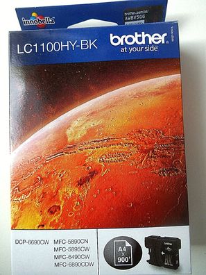 Brother LC1100HY-BK Tintenpatrone schwarz MFC-6490CW DCP-6690CW , Original